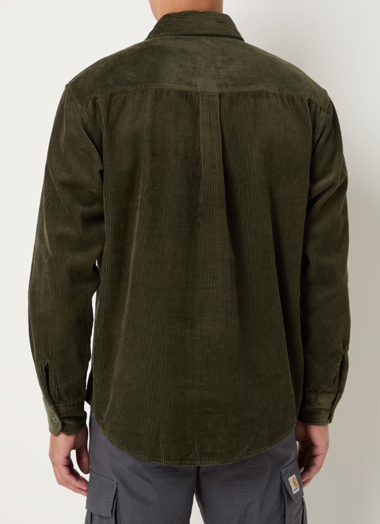 Carhartt WIP Flint regular fit kordbársony ing mellzsebekkel