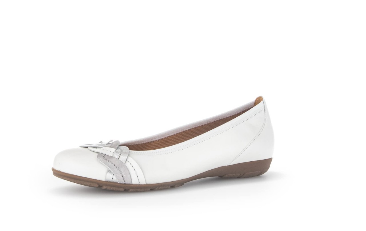 GABOR Ballerinas silber Gabor Fashion sportliche Ballerinas 44.1