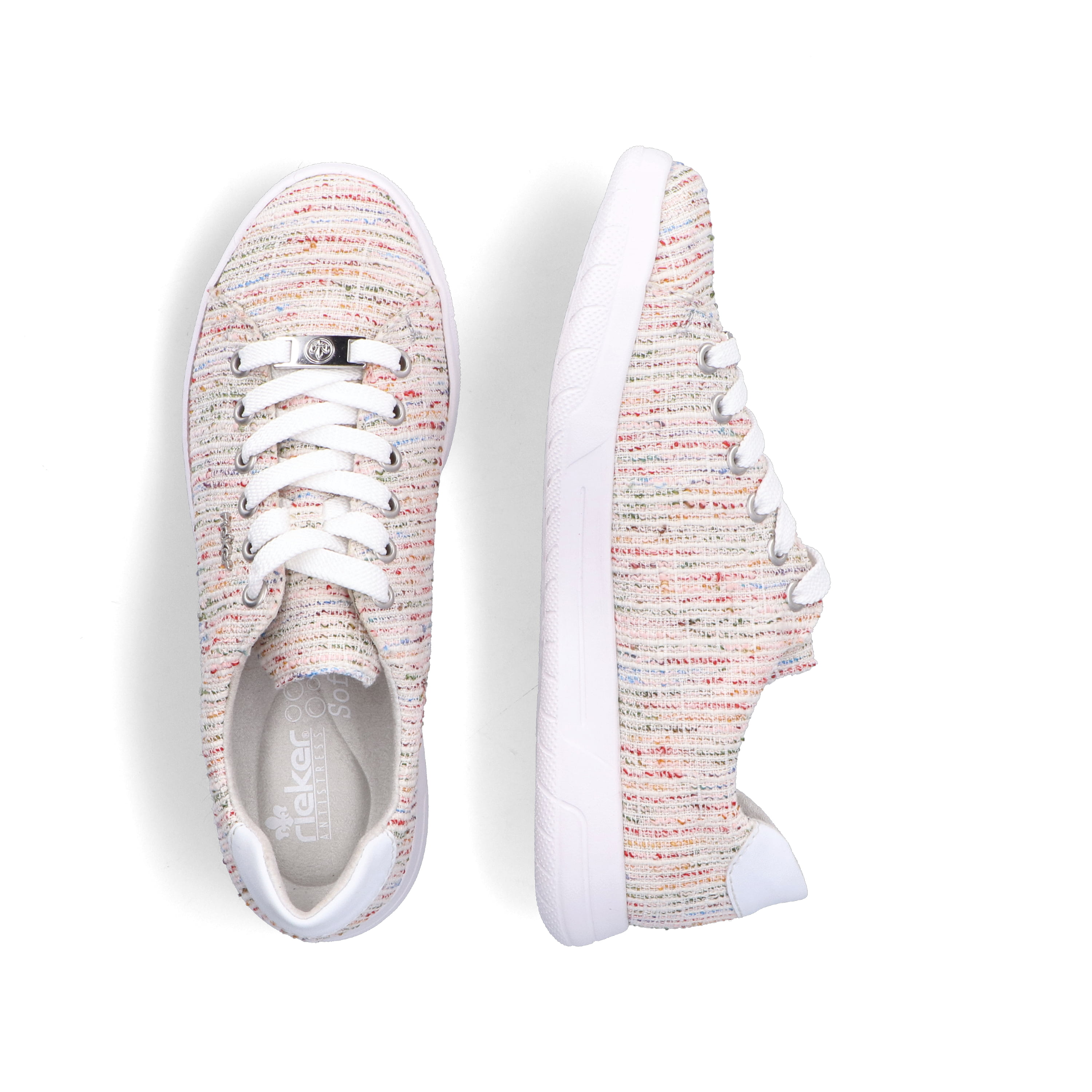 Rieker Damen Sneaker Low multi-reinweiss