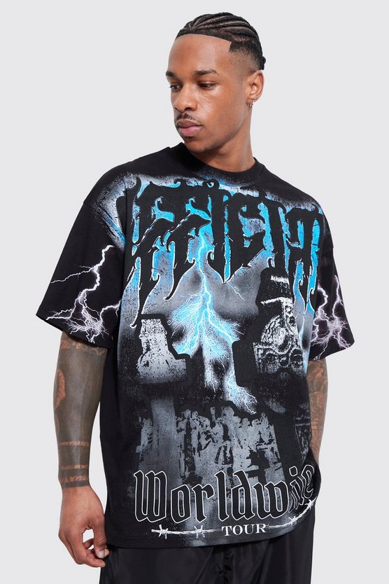 Oversize Official T-Shirt mit Print