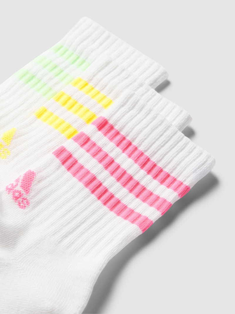 Socken im 3er-Pack mit Kontraststreifen in weiss