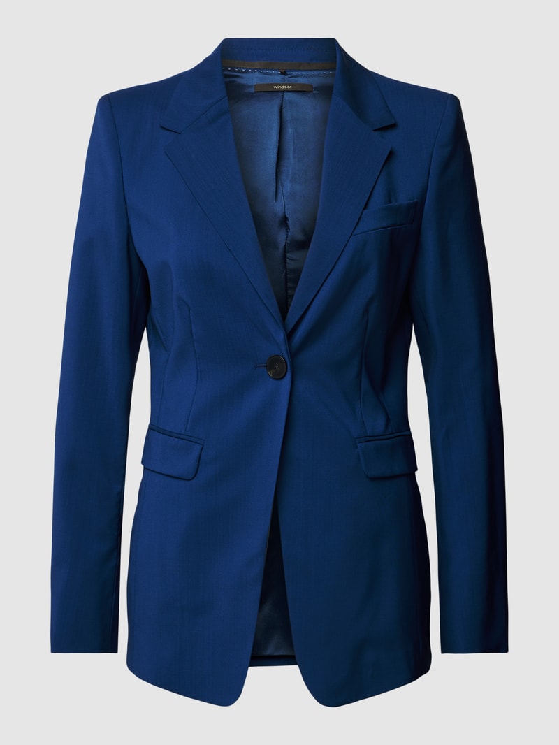 Blazer mit Reverskragen in blau