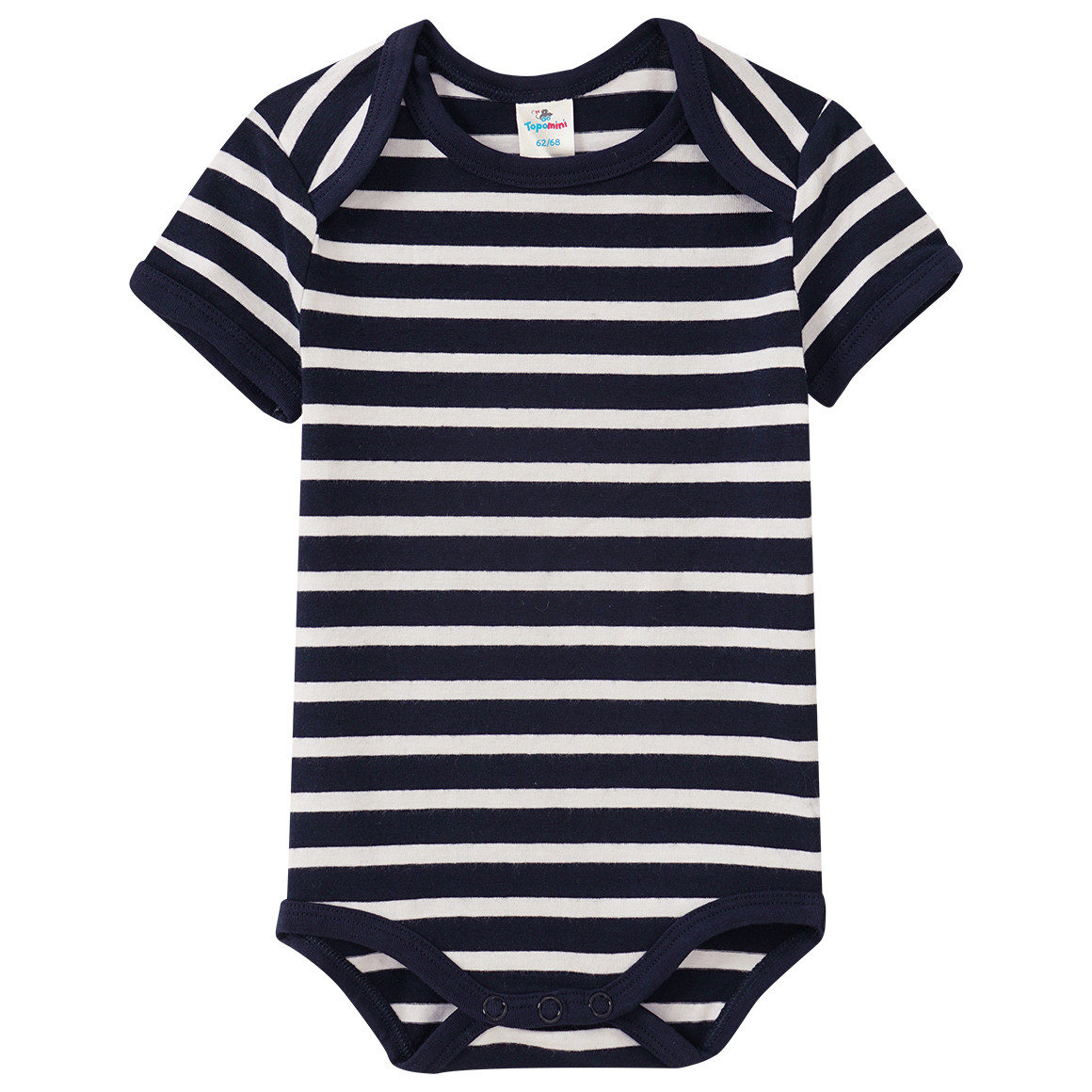 5 Baby Kurzarmbodys mit Bio-Baumwolle