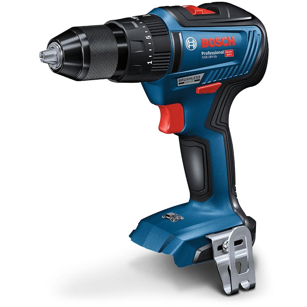 Furadeira/Parafusadeira sem fio BOSCH 18V 55NM de 2 velocidades GSB 18V-55 Skin - 0615990M1Y
