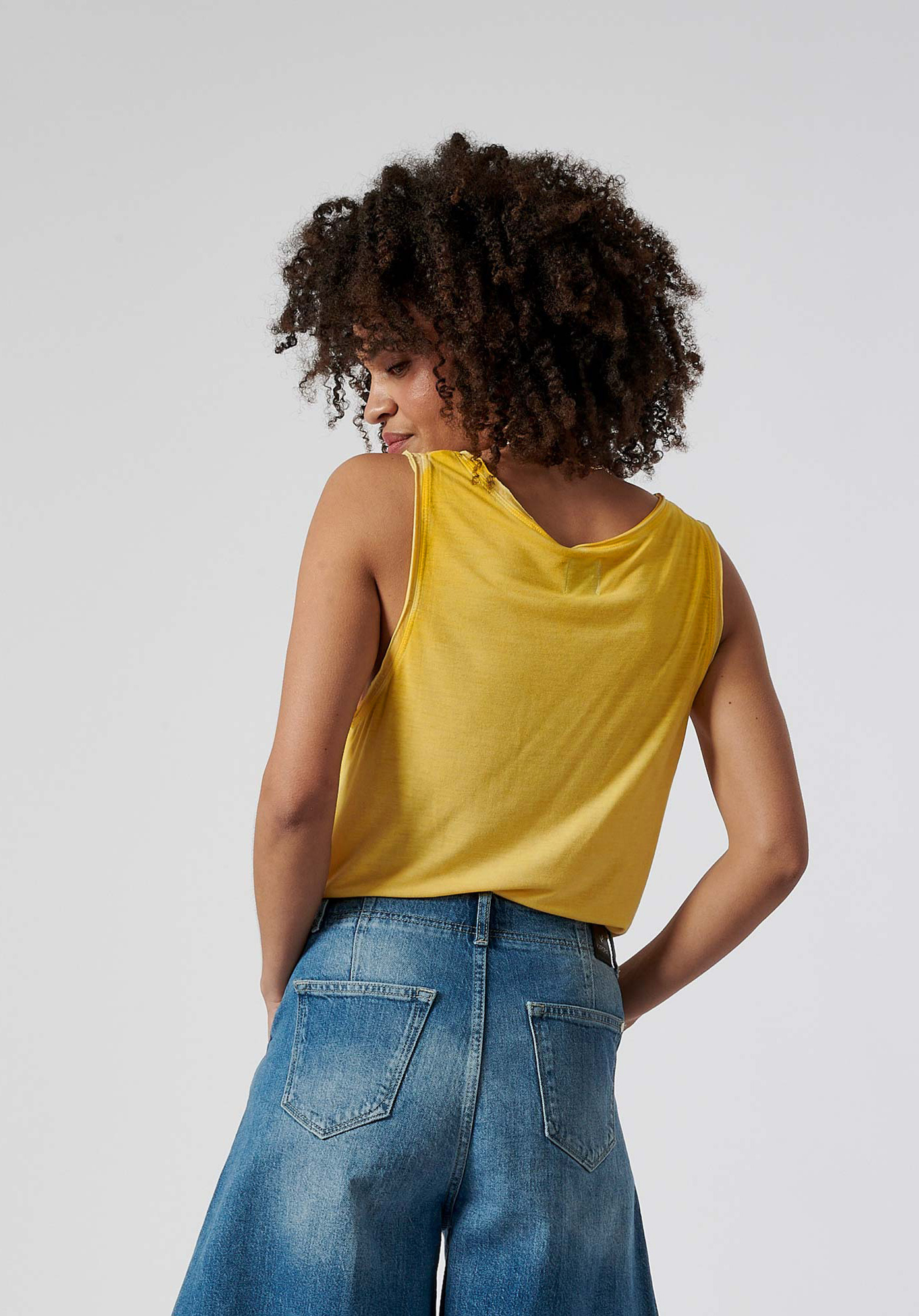 FLORA  Débardeur jaune femme