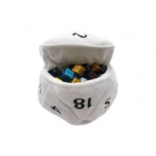 UP - D20 Plush Dice Bag - White