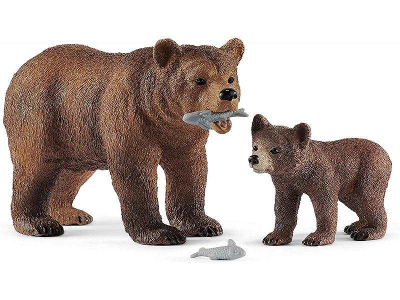 Maman grizzly avec ourson