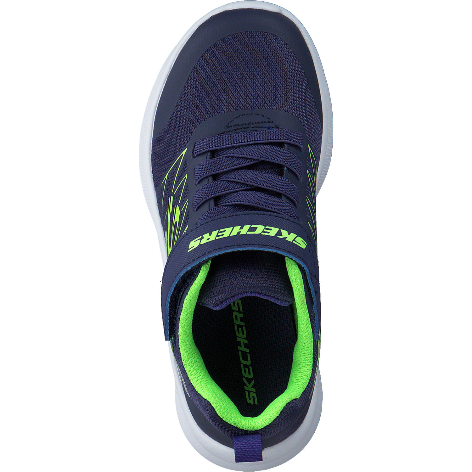 Skechers 403770L, Sneakers Low, Kinder, NVLM navy/lime/silver