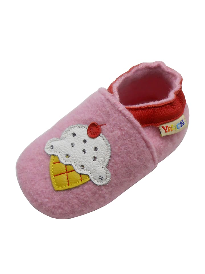 Yalion Leder-Krabbelschuhe 