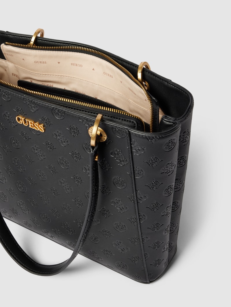 Shopper mit Label-Detail Modell 'GEVA' in schwarz