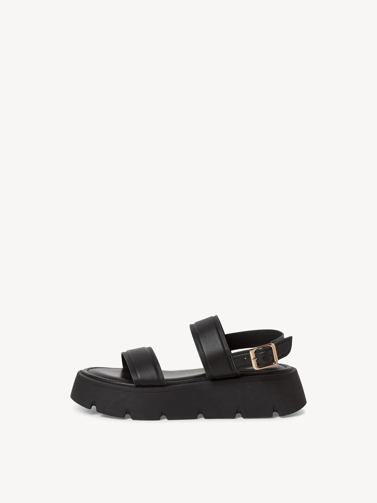 Sandale en cuir - noir