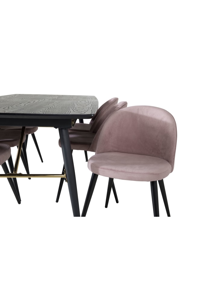 ebuy24 Essgruppe Gold 1 (7-teilig) Altrosa 85 x 180 cm günstig kaufen onesize