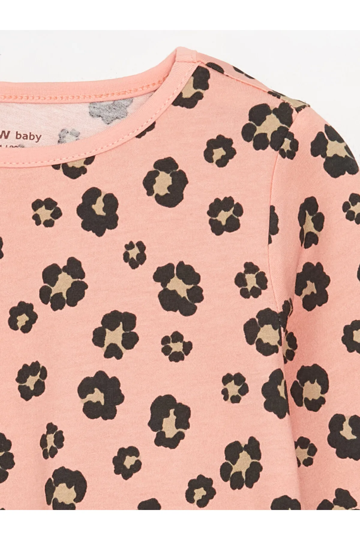 LC Waikiki  2-teiliges Pyjama-Set mit Rundhalsausschnitt und langen Ärmeln für Baby-Mädchen