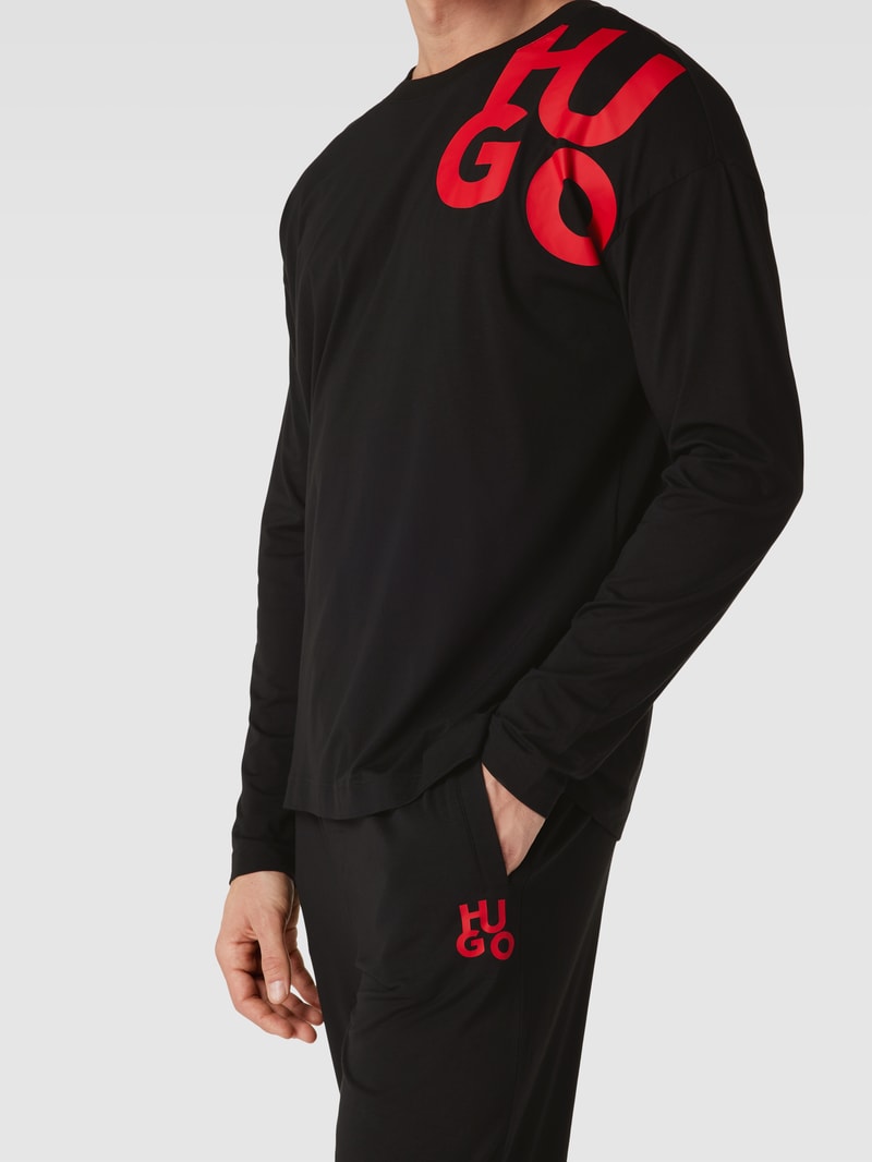 Pyjama mit Stretch-Anteil in schwarz
