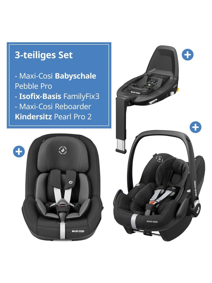 Maxi-Cosi 3in1 Babyschale & Reboarder-Set ab Geburt in schwarz günstig kaufen onesize