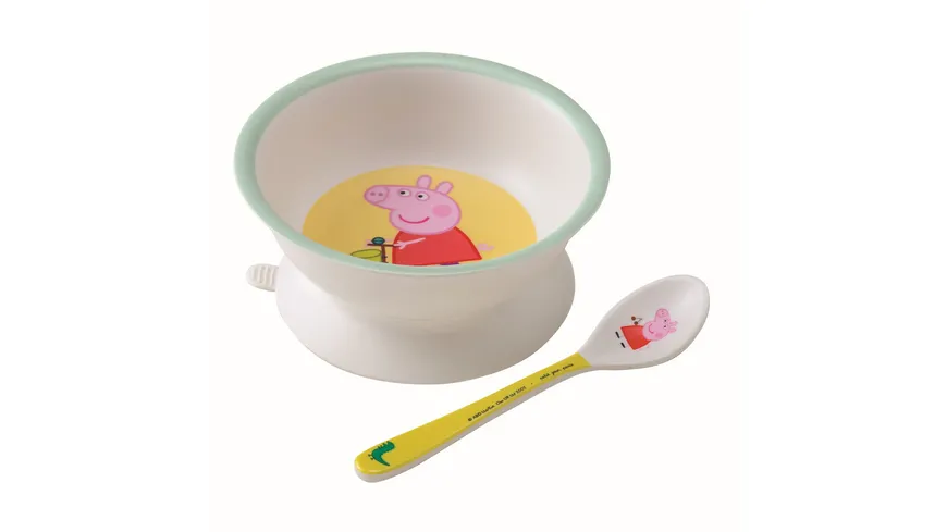 Fantasie4Kids Schale mit Löffel Peppa Pig von PETIT JOUR