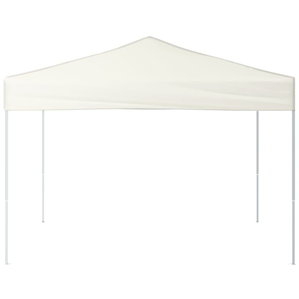 vidaXL Pavillon Partyzelt Faltbar Creme 3x3 m Garten Pavillon