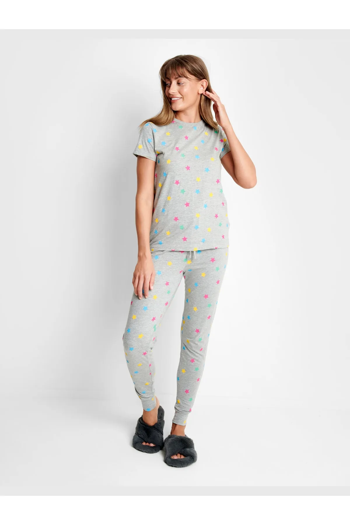 Threadbare  Pyjama set - Grau - Pünktchen