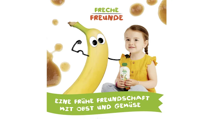 Freche Freunde Quetschie Apfel, Banane, Spinat & Gurke 100 g