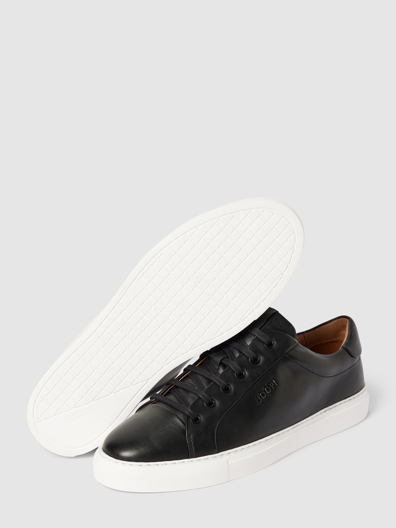 Sneaker aus echtem Leder Modell 'Coralie' in schwarz