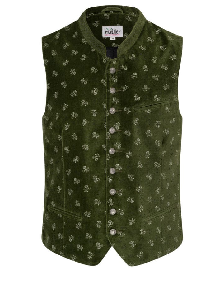 Nübler Trachtengilet Kasimir in Grün günstig kaufen