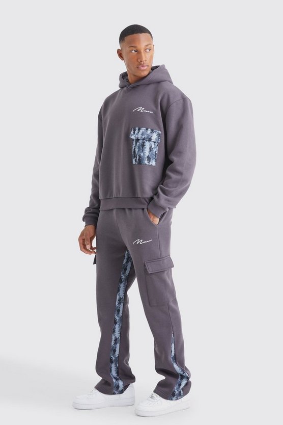 Man Signature Camouflage Trainingsanzug mit Cargo-Taschen