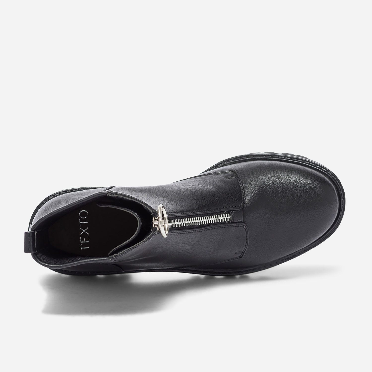 Chelsea boots TEXTO noir zippé
