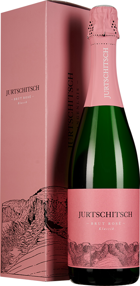 Jurtschitsch Sekt Klassik Brut Rosé im Geschenkkarton