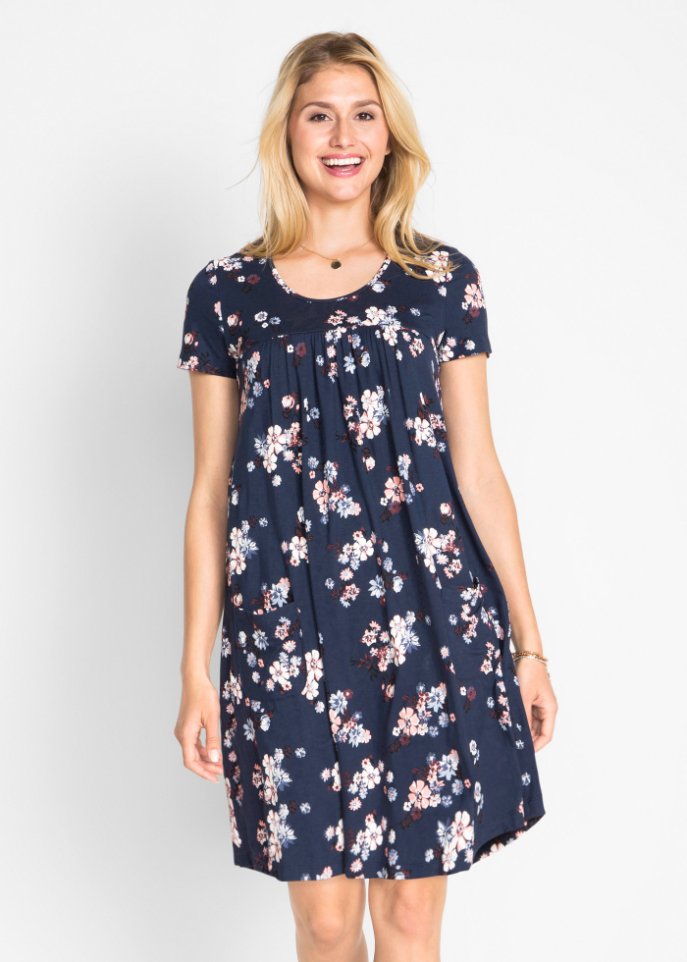 Kurzes Jerseykleid, Kurzarm