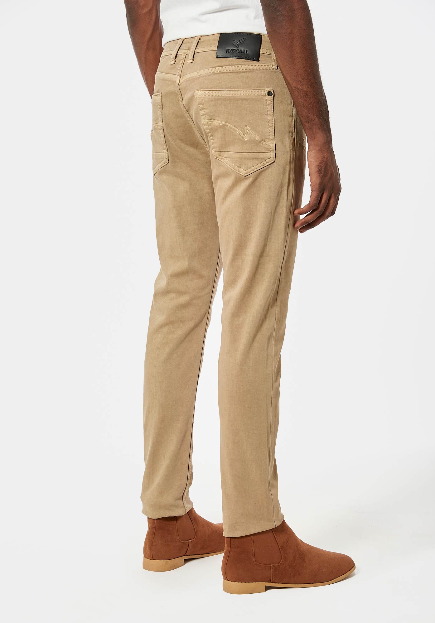 DAXKO  Jean slim beige Homme
