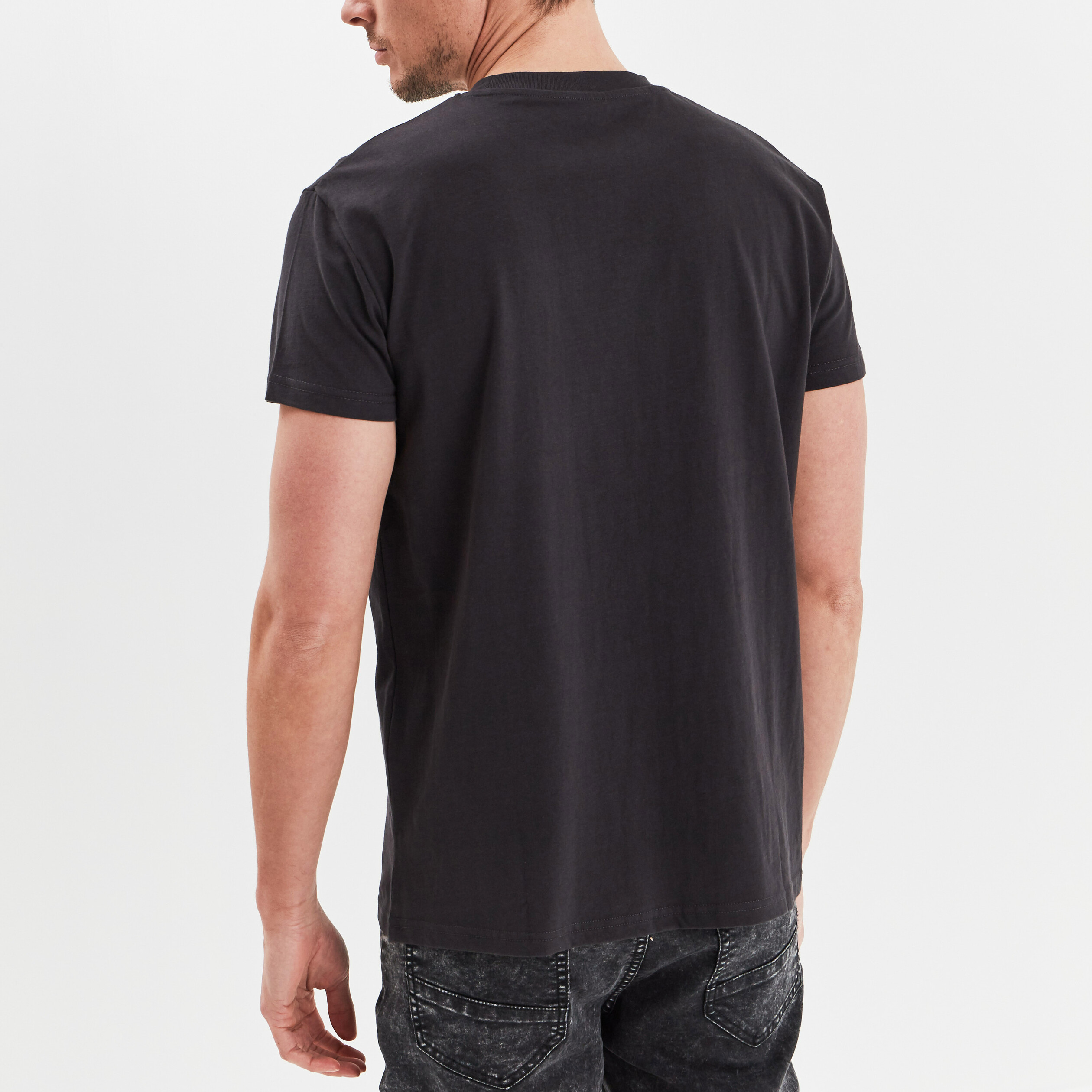 T-shirt manches courtes Liberto gris foncé homme | La Halle