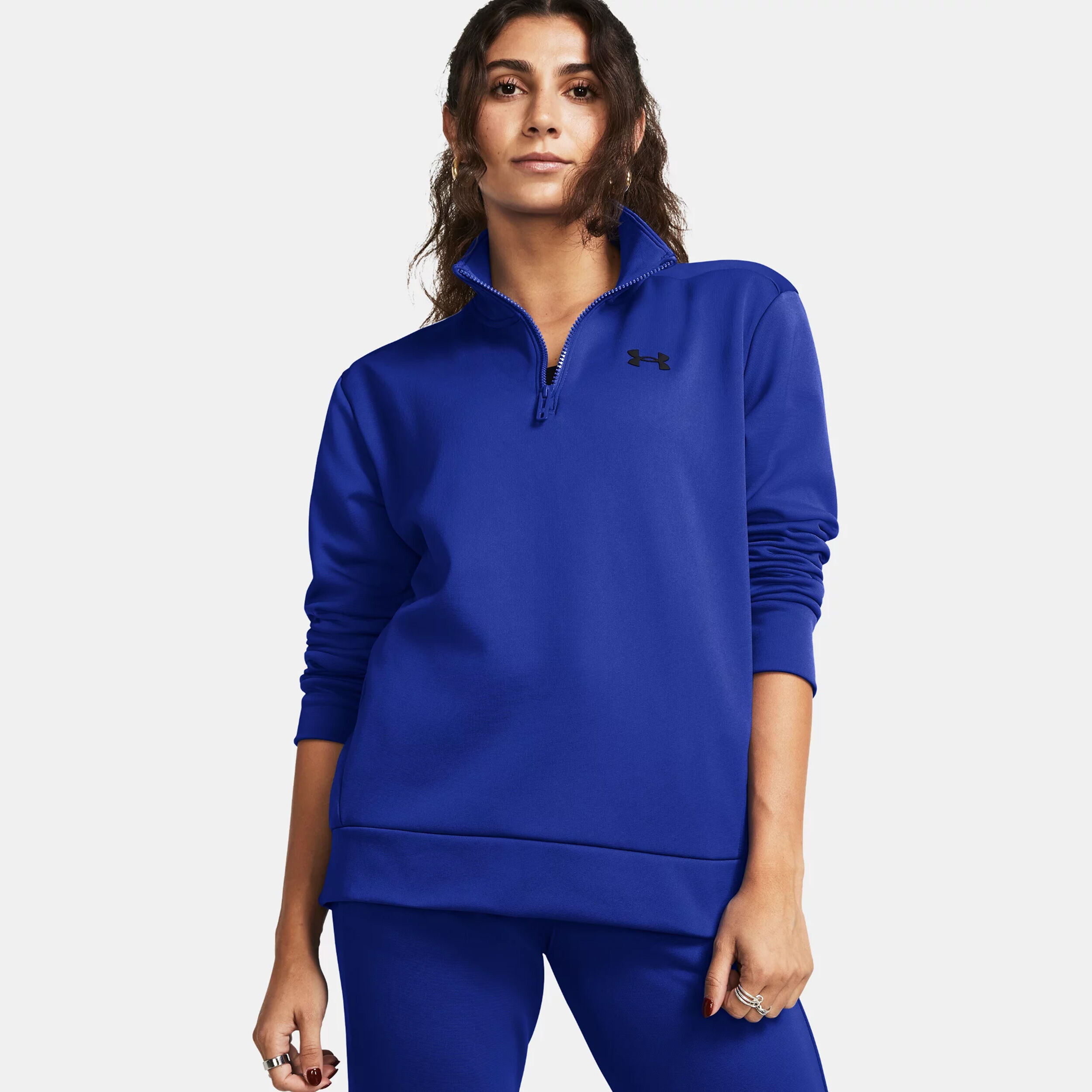 1/4 Zip Longsleeve Damen - Dunkelblau