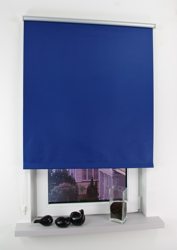 Powertec Bella Casa Seitenzugrollo Easy, blau Verdunkelung, 180 x 102 cm