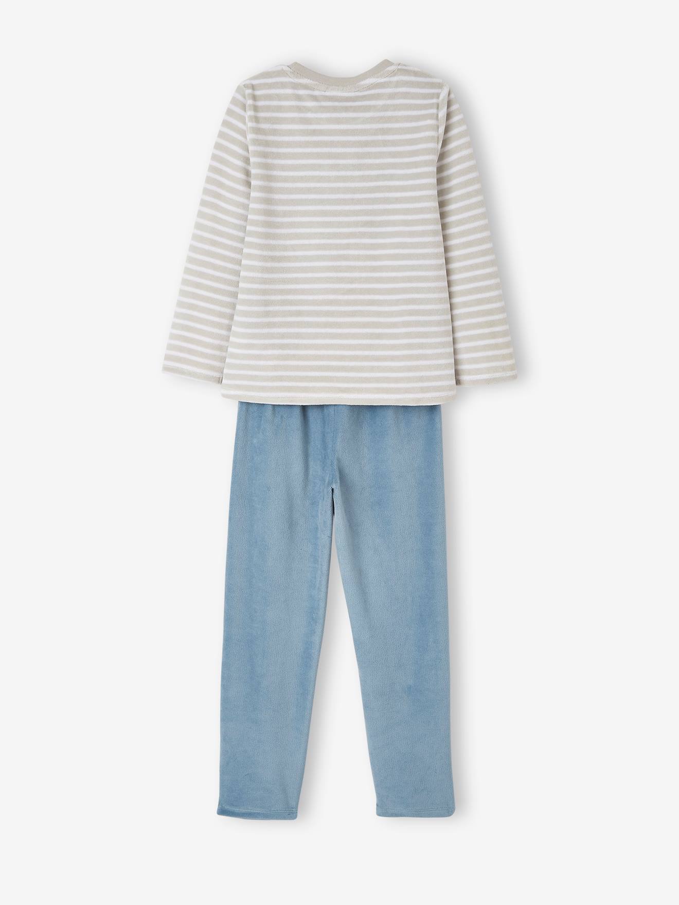 Pyjama Garçon en velours Pokémon® gris rayé