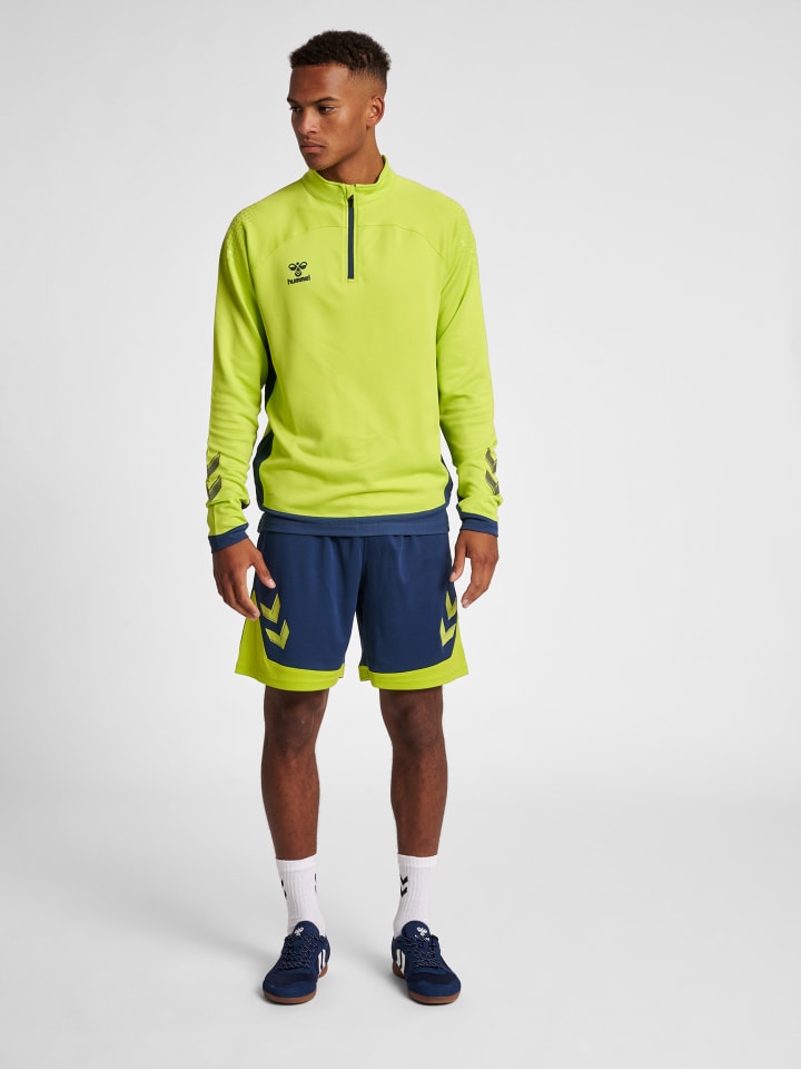 Hummel Hummel Halbreißverschluss Sweatshirt Hmllead Herren in LIME PUNCH günstig kaufen