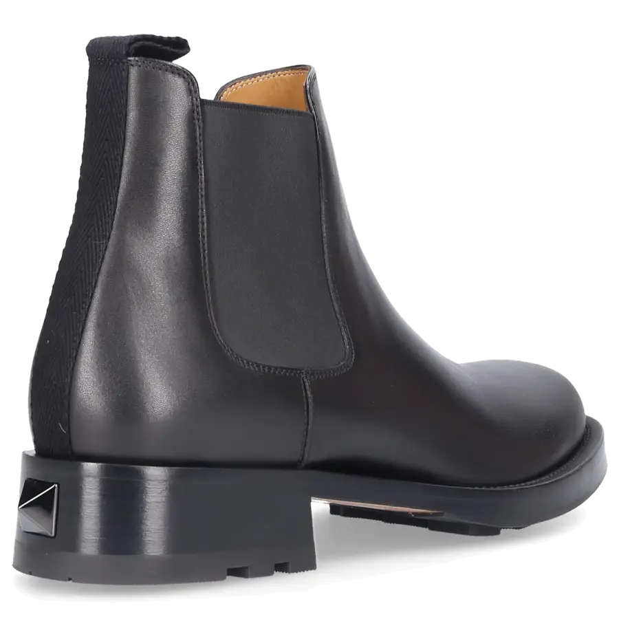 Valentino Garavani - Stiefel ROMAN STUD BEATLE Kalbsleder - schwarz