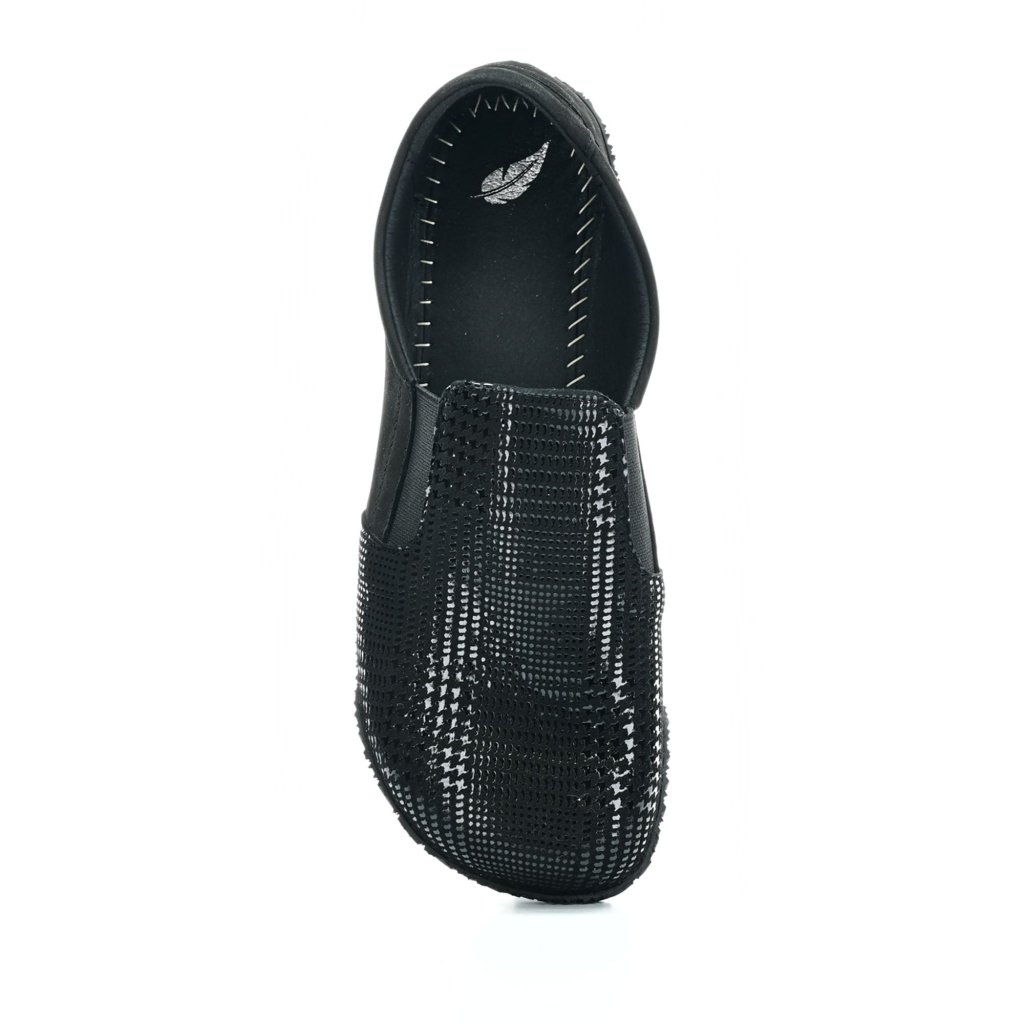 Peerko Trim Nyx schwarze Slip-On Barfußschuhe