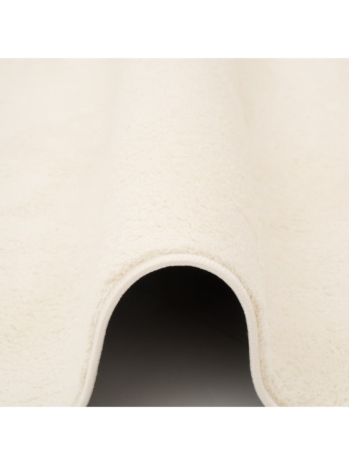 Pergamon Hochflor Langflor Teppich Super Soft Melia Rund in Creme günstig kaufen 120 x 120 cm