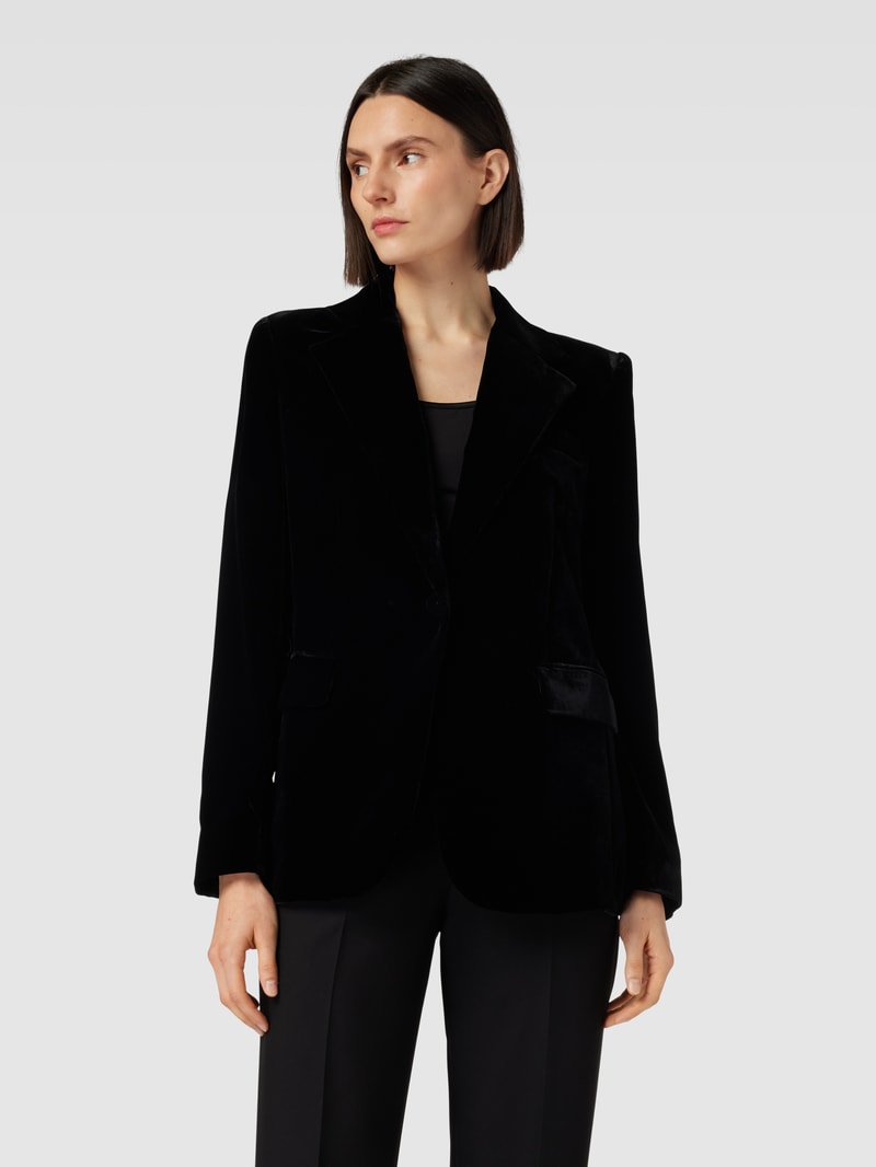 Blazer mit Reverskragen in black