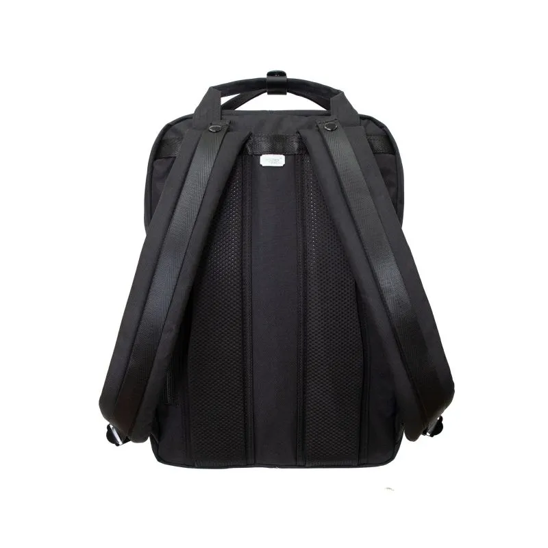 Doughnut Macaroon Large Reborn Black Backpack - black