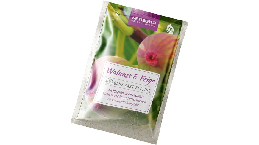 sensena NATURKOSMETIK Ganz Zart Peeling - Walnuss & Feige 80 g