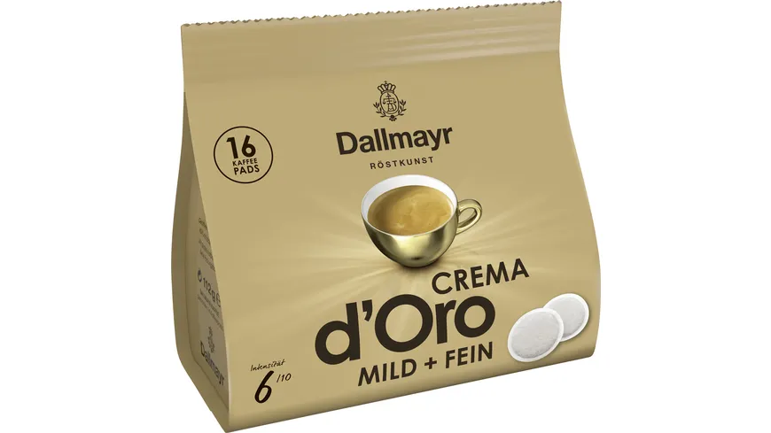 Dallmayr Crema d'Oro mild+fein Kaffeepads 112 g