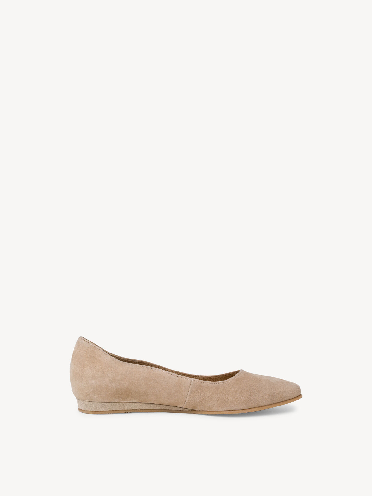 Ballerine en cuir - beige