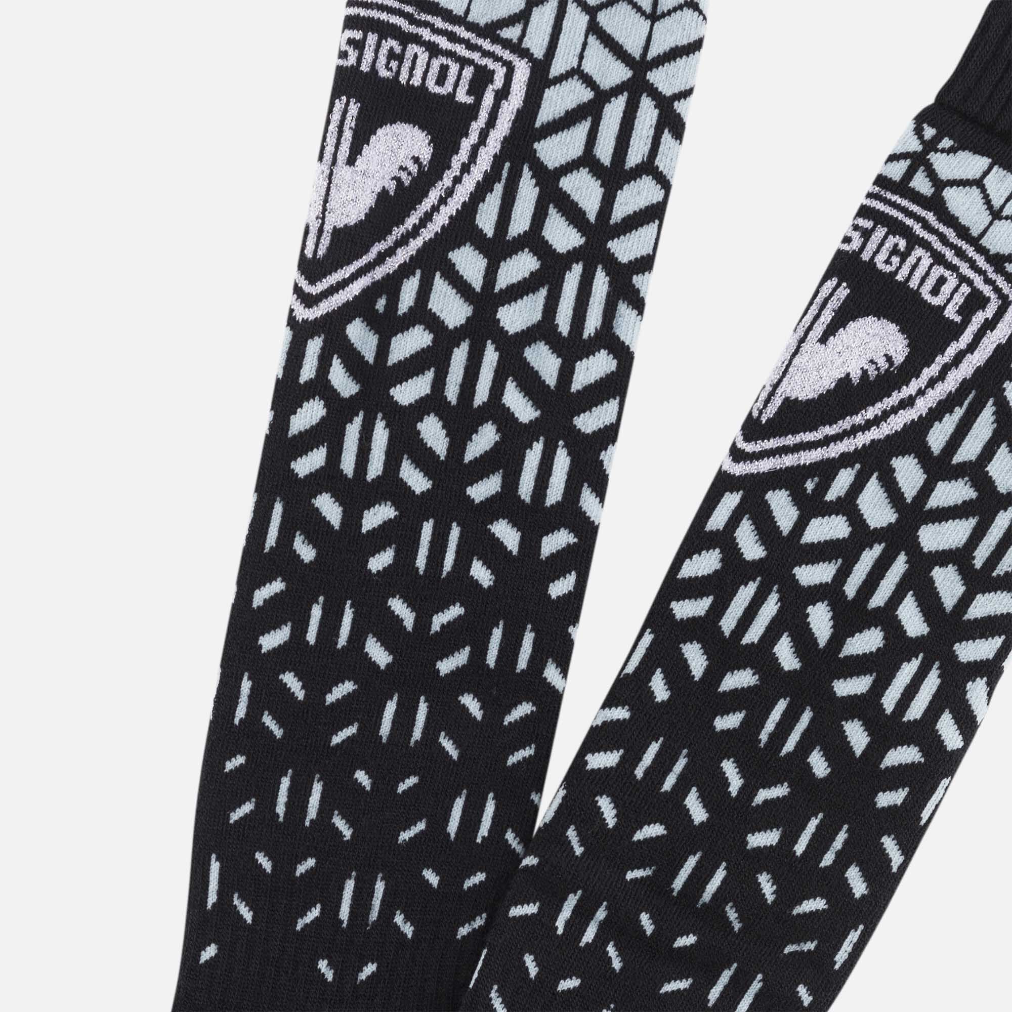 Chaussettes de ski en laine et en soie femme