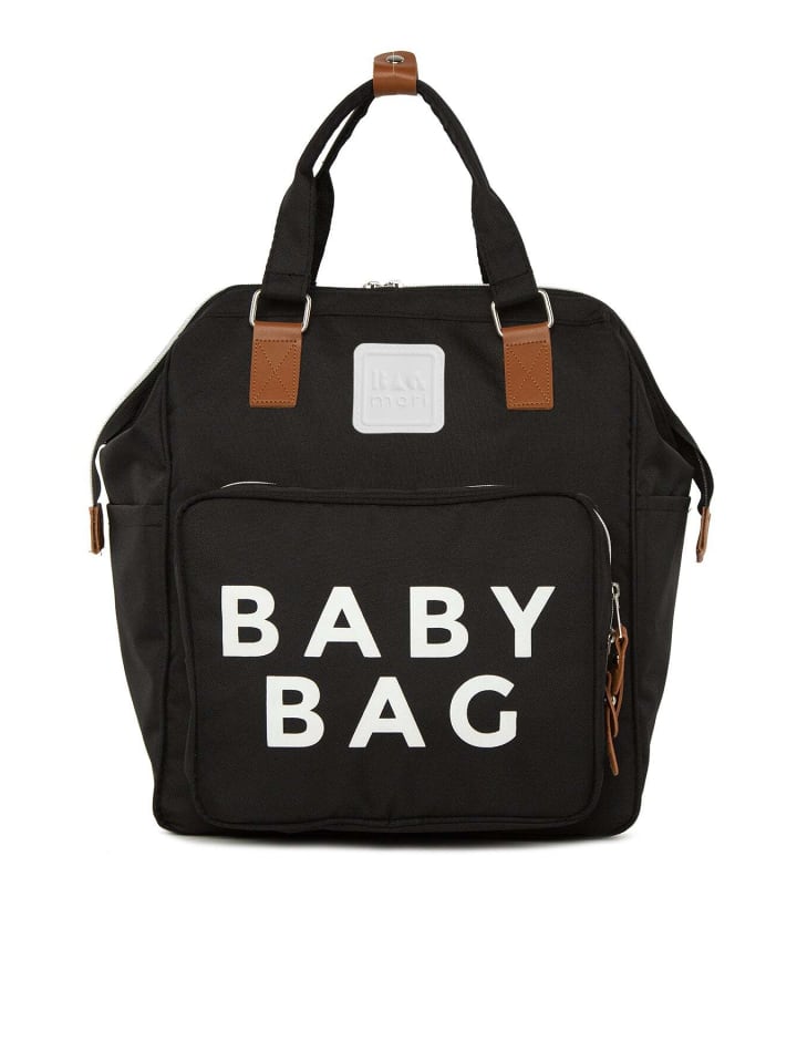 BAGmori Wickeltasche - Rucksack in Schwarz günstig kaufen onesize