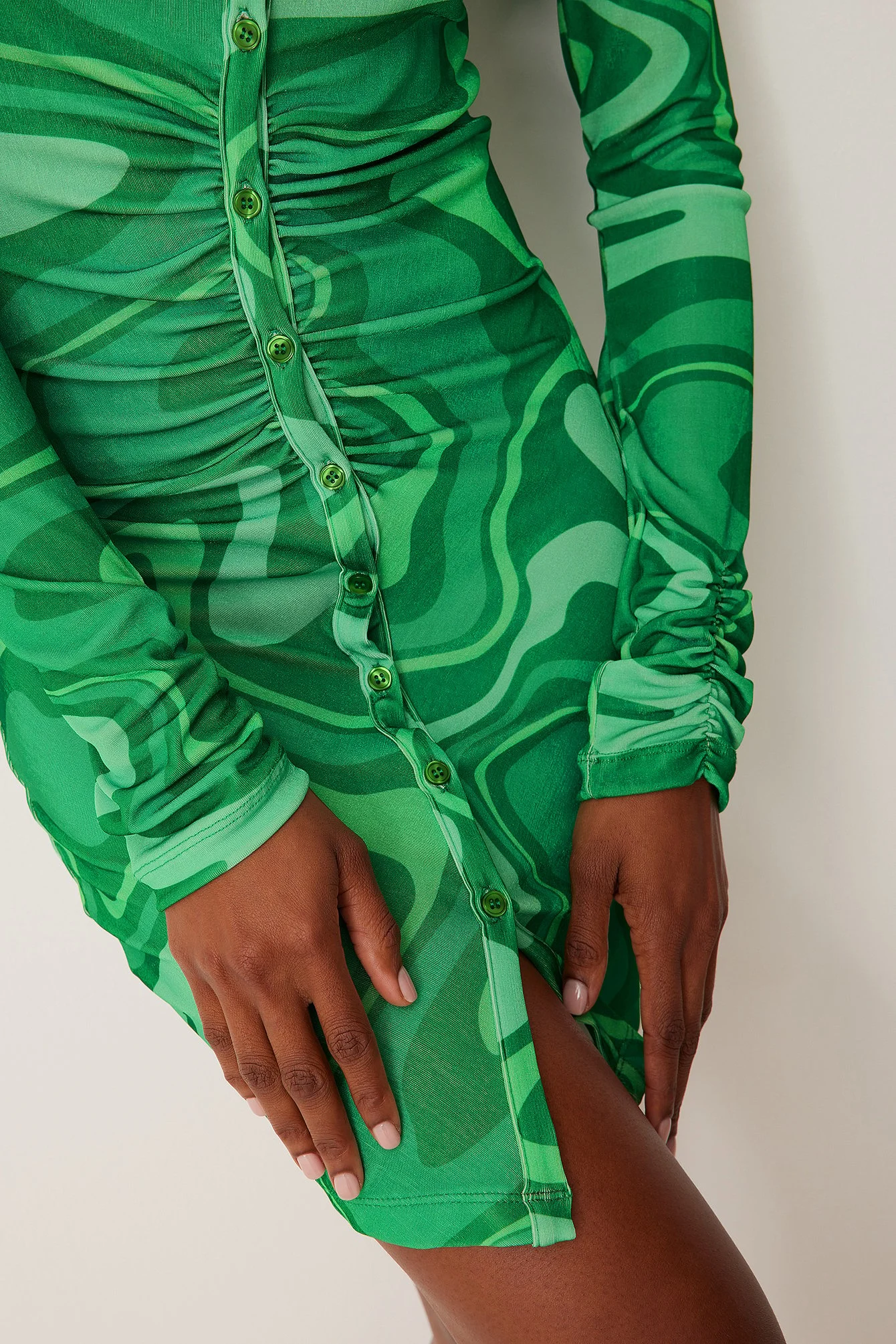Gerafftes Minikleid