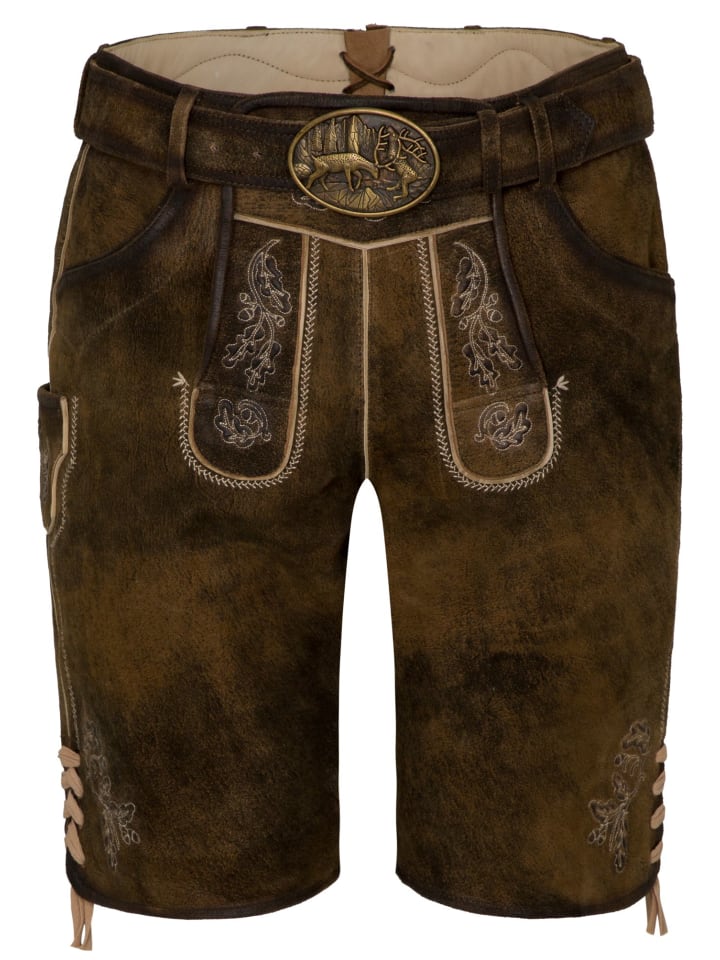 Spieth & Wensky Lederhose in Blau günstig kaufen