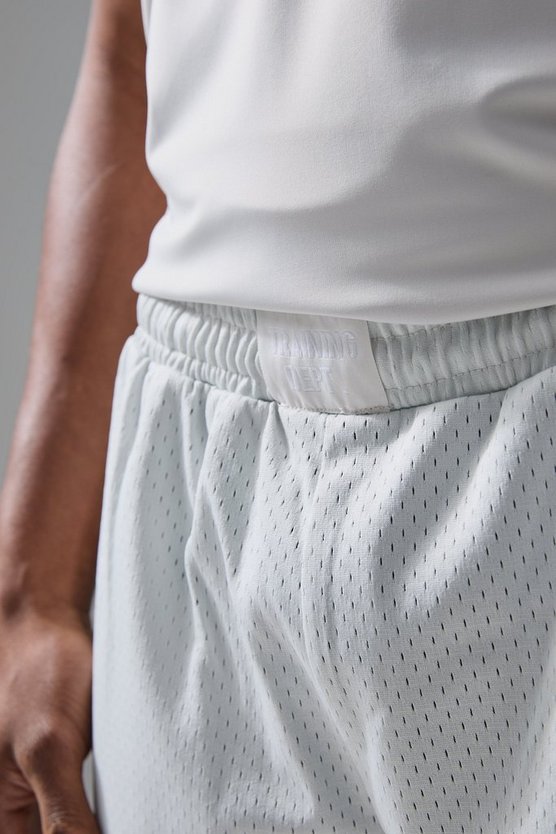 Active Training Dept Oversize 9 Inch Mesh Basketball-Shorts