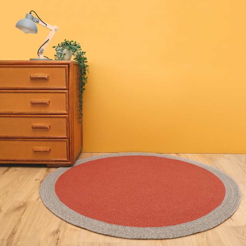 Tapis laine tressée 120cm NOLAN