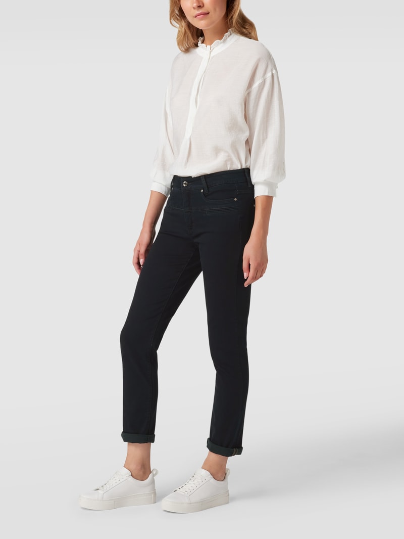 Straight Fit Jeans Modell 'Pearlie' in dunkelblau